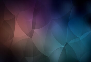 Fototapeta premium Dark Blue, Red vector layout with lines, triangles.