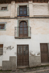 Fototapeta na wymiar Architecutre of the Albaicin district of Granada in Andalusia, Spain