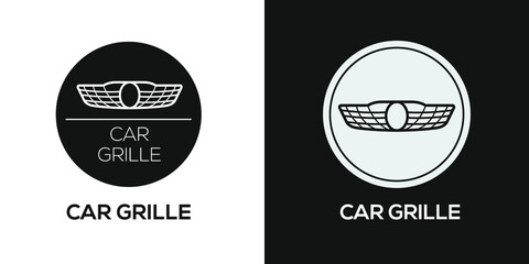 Obraz premium Creative (Car grille) Icon, Vector sign.