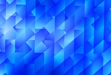 Obraz premium Light BLUE vector texture in rectangular style.
