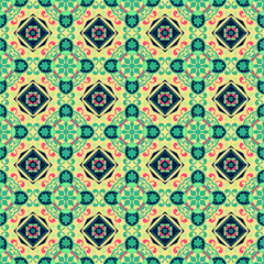 Floral Seamless Pattern Background Garden Nature Damask Aboriginal Art