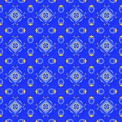 Floral Seamless Pattern Background Garden Nature Damask Aboriginal Art