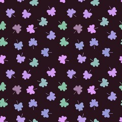 Seamless saint patrick day pattern with shamrock for wrapping paper and clothes print and notebooks and festive