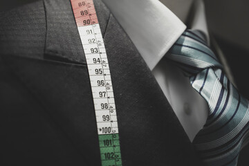 ビジネススーツとメジャー