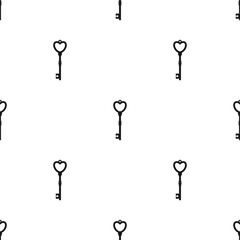 Magic keys with heart. Catch luck, tint, hint concept. Mystery or clue wallpaper. Fairytale, fantasy wonderland background