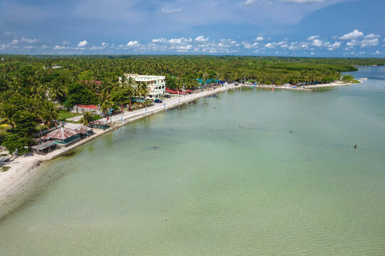 Anda, Pangasinan, Philippines - Aerial of Tondol Beach