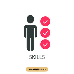 skills icons  symbol vector elements for infographic web