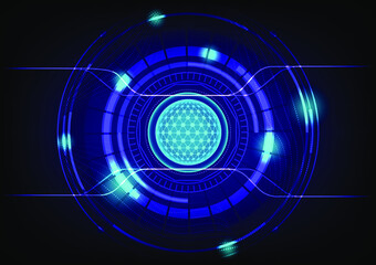 Abstract technology background Hitech communication concept innovation background, vector illustration