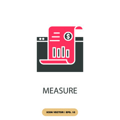 measure icons  symbol vector elements for infographic web