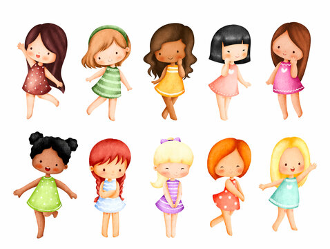 Little Girls Cartoon Images – Browse 337,941 Stock Photos, Vectors, and  Video | Adobe Stock