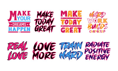 typography t-shirt design set