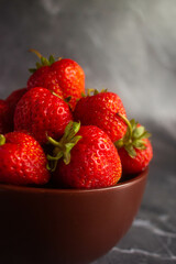 strawberries in a bowl
