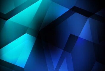Obraz premium Dark BLUE vector template in hexagonal style.