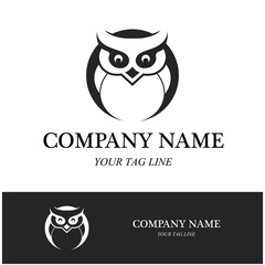 owl logo and symbol vector