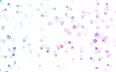 Light Pink, Blue vector backdrop with dots.
