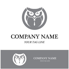 owl logo and symbol vector