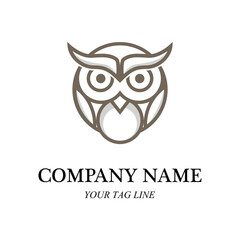 owl logo and symbol vector