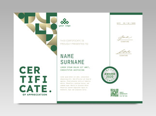 Modern Design Certificate. Certificate template awards diploma background vector modern design simple elegant and luxurious elegant. layout horizontal in A4 size