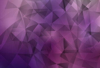 Light Purple, Pink vector template with crystals, triangles.
