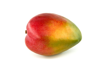 Ripe mango fruit isolated on a white