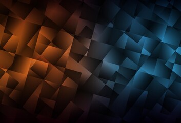 Obraz premium Dark Blue, Yellow vector shining triangular layout.