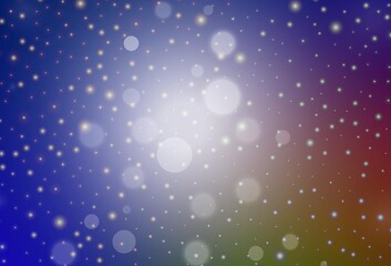 Fototapeta premium Dark Blue, Yellow vector backdrop in holiday style.