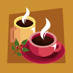 coffee isometric cups