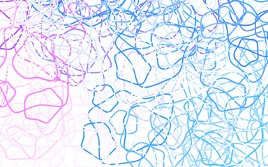 Light Pink, Blue vector texture with abstract forms.