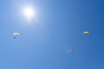 パラグライダー　レジャー　空