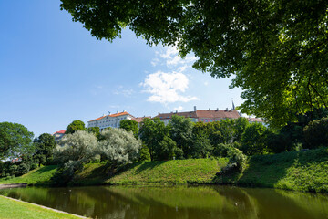 Fototapeta na wymiar Šnelli park in Tallinn, Estonia