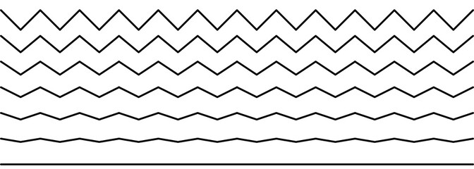 Fototapeta von einer Zickzack-Linie zu einer geraden Linie obraz