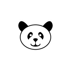 panda icon logo vector design