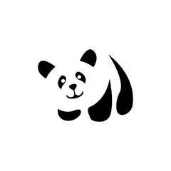 panda icon logo vector design