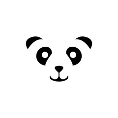 panda icon logo vector design