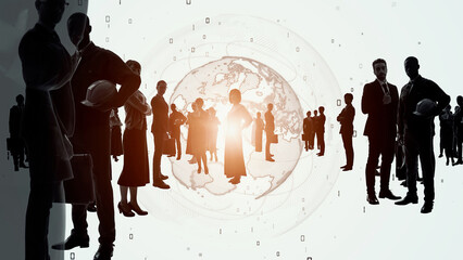 Global business concept. Worldwide business. Management strategy.