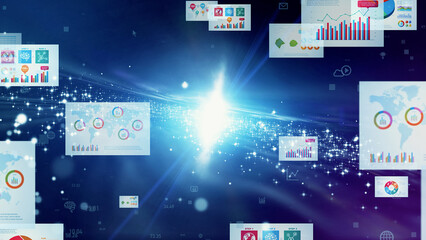 Naklejka premium デジタル文書