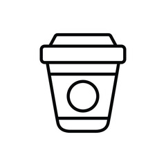 Takeaway coffee icon vector graphic illustration