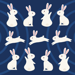 eleven rabbits animals