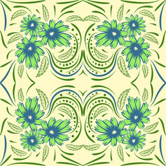 Folk flowers print Floral pattern Ethnic art