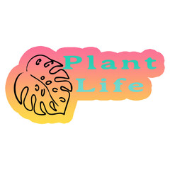 Plant life sticker png