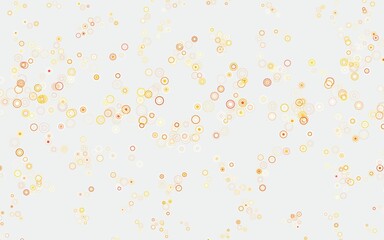 Light Orange vector template with circles.