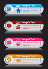 modern text box template, infographics banner 