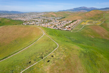 Fototapeta na wymiar Tassajara Ridge, San Ramon, Tri-valley, San Francisco Bay Area
