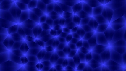 blue geometric triangle. like a star that shines at night.