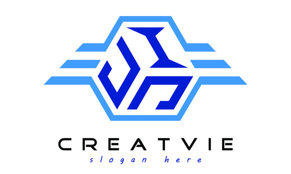 JIJ three letter geometrical wings logo design vector template. wordmark logo | emblem logo | monogram logo | initial letter logo | typography logo | business logo | minimalist logo |