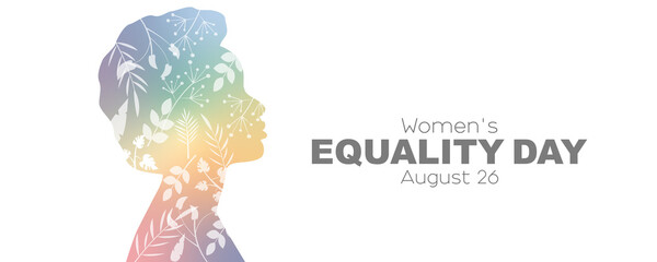 Women's Equality Day banner. August 26.