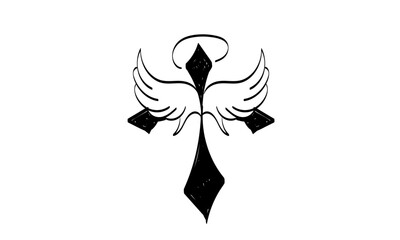  Christian Art. Christian symbol for print or use as poster, card, flyer Tattoo or T Shirt