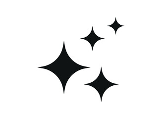 Icon black symbol Shine. Vector illustration. EPS 10.