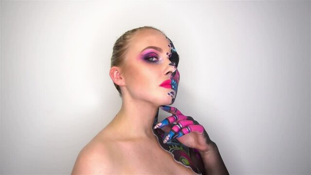 Slow Motion Makeup for Halloween.