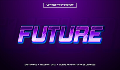 Future Editable Vector Text Effect